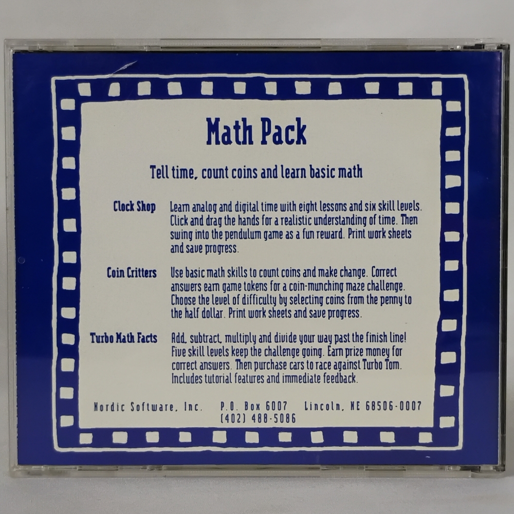 3 In One Math Pack Time Money & Math Education Video Game Homeschool Learning - Picture 3 of 9